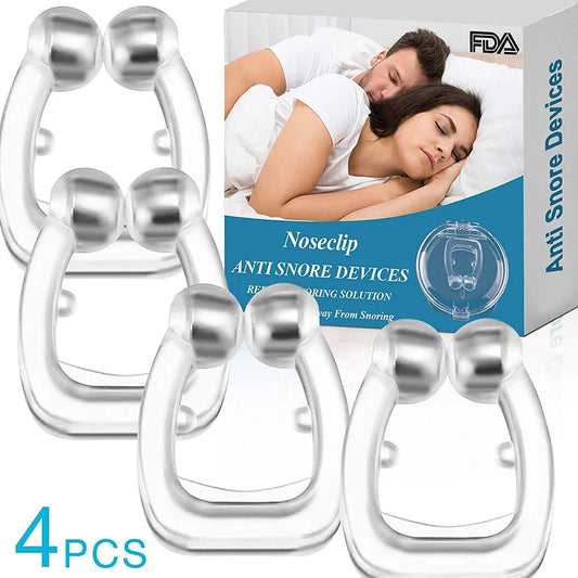 The current file is an image representing the "Noseclip - Magnetic Anti-Snoring and Night Apnea Device." Within the image, you can find details about the device, such as its compact design, materials of manufacture, and key benefits, including reduced snoring and improved sleep quality. This device is designed to provide comfort and relief during sleep.